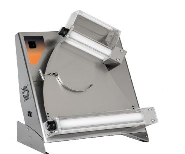 Teigausrollmaschine 30 cm mit  Mettalzahnräder  Pizza Teigausroller